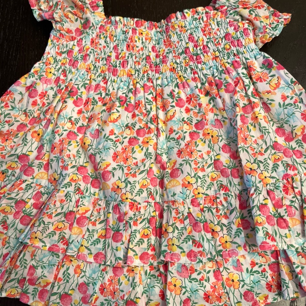 Janie And Jack Floral Dress 0-3 Months